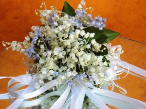 LILIE OF THE VALLEY AND STAR FLOWER BRIDE'S BOUQUET